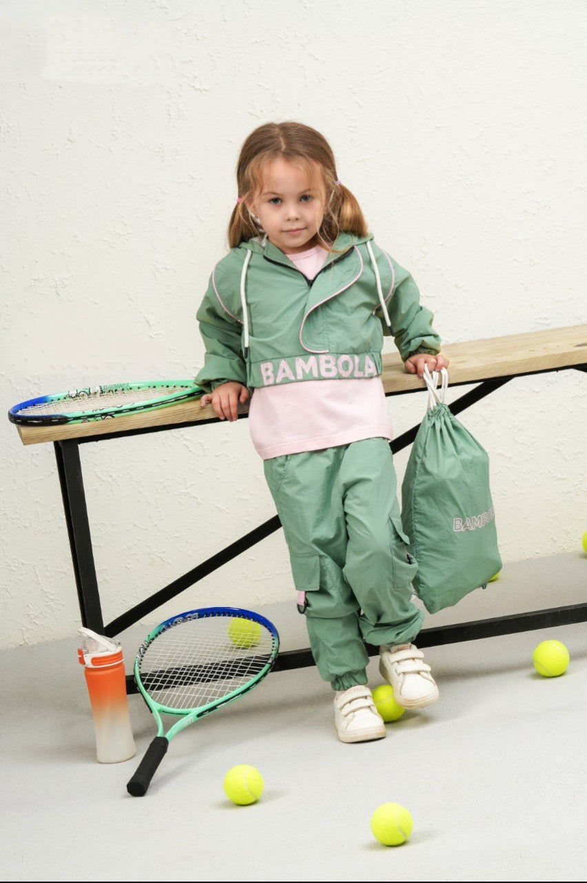 Modernes Mädchen-Sportset, 3-teilig