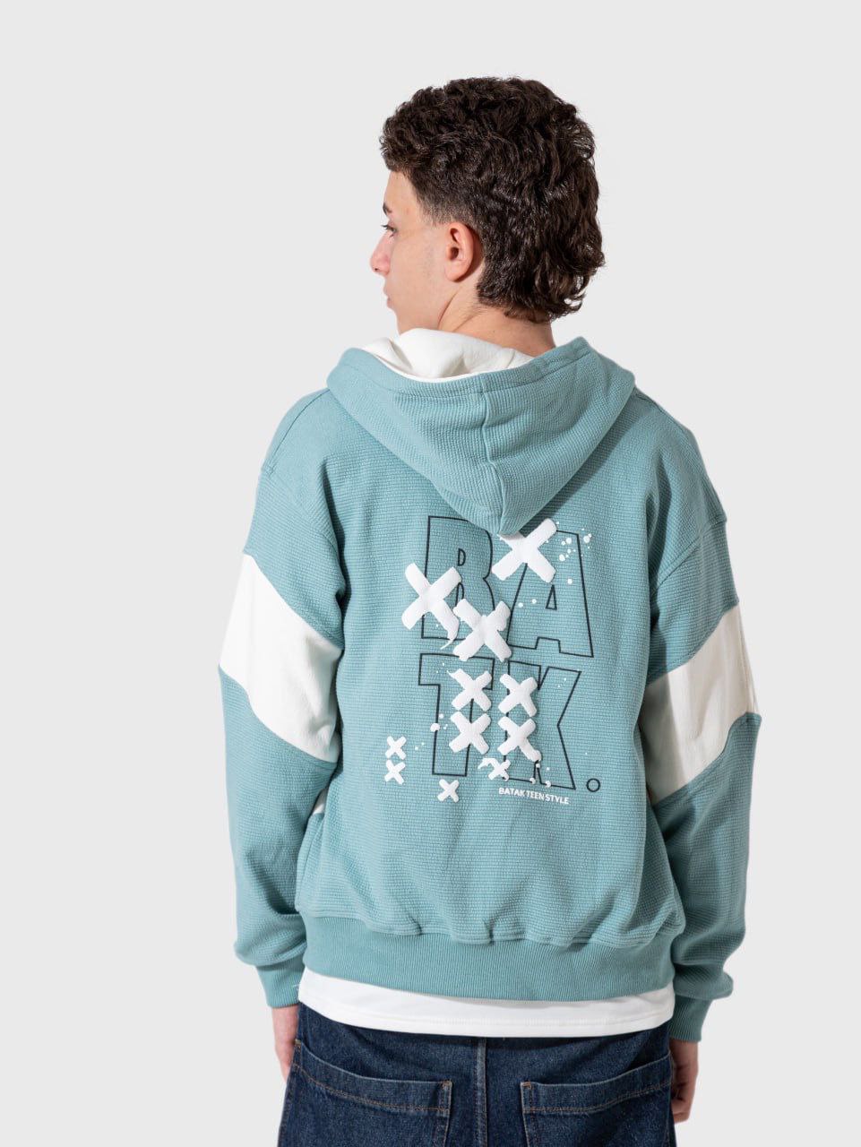 Hoodie mit trendigem Hemd