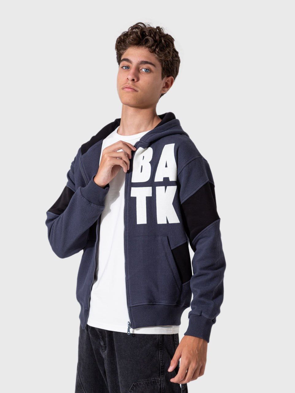 Hoodie mit trendigem Hemd