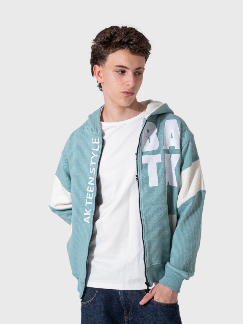 Hoodie mit trendigem Hemd
