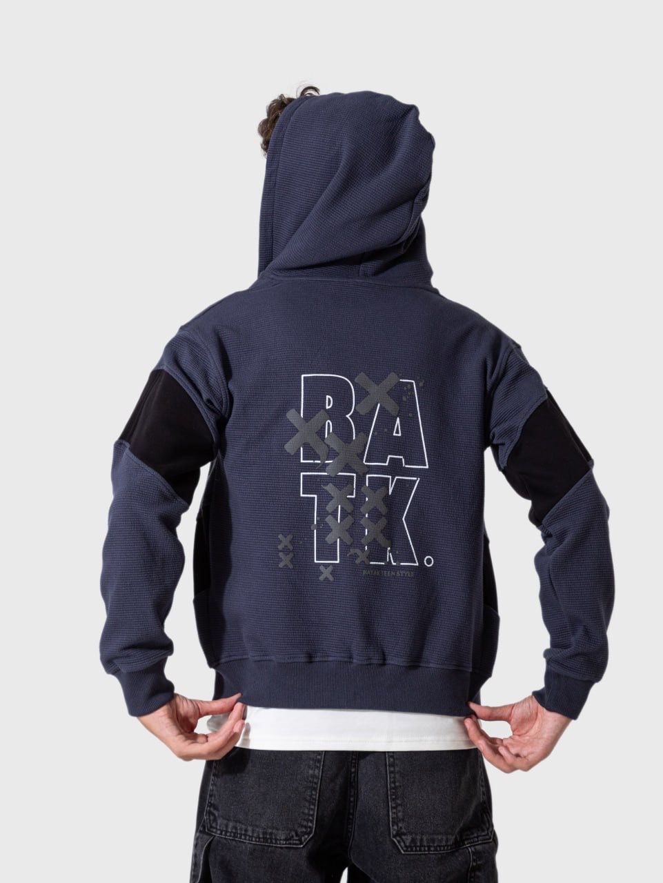 Hoodie mit trendigem Hemd