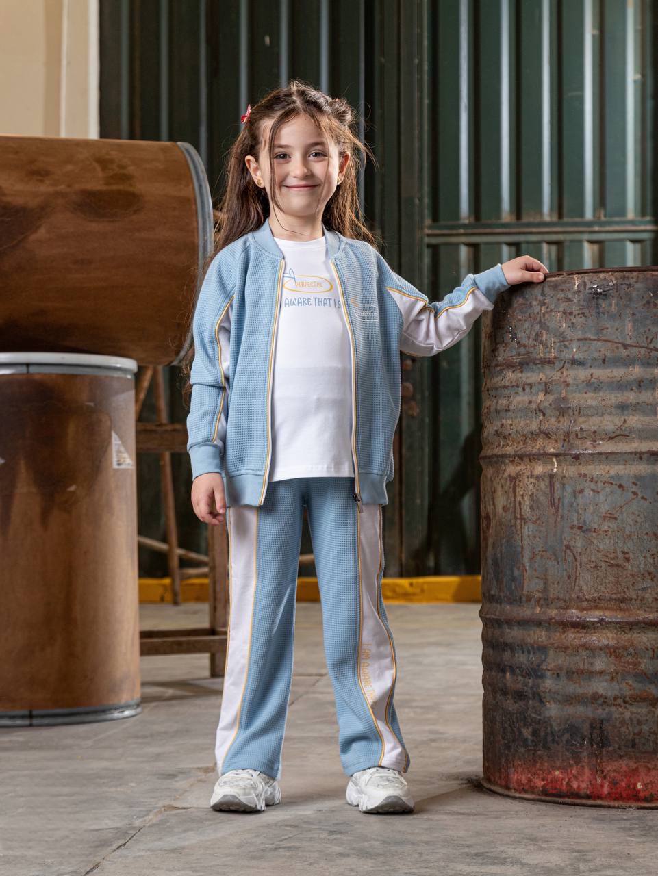 3-teiliges Set mit Reißverschlussjacke