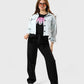 Elegantes Mädchen-Set (Latzhose + Jeansjacke) – Deine Wahl für einen modischen Look für Teenager