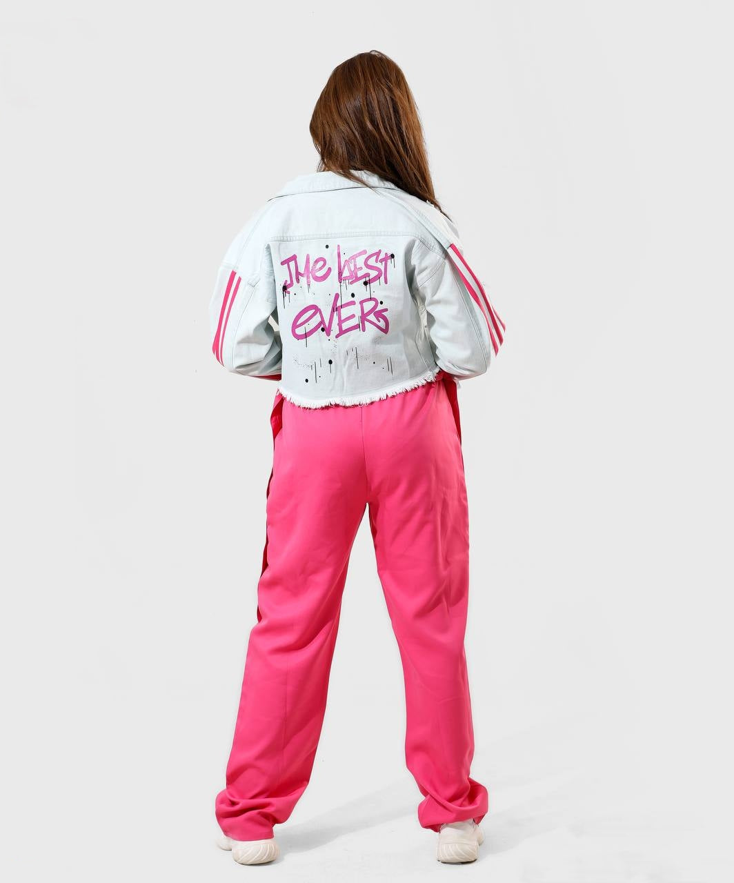 Elegantes Mädchen-Set (Latzhose + Jeansjacke) – Deine Wahl für einen modischen Look für Teenager