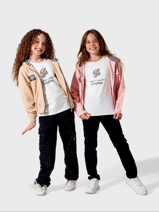 Moderne Mädchen-Jacke