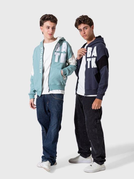 Hoodie mit trendigem Hemd
